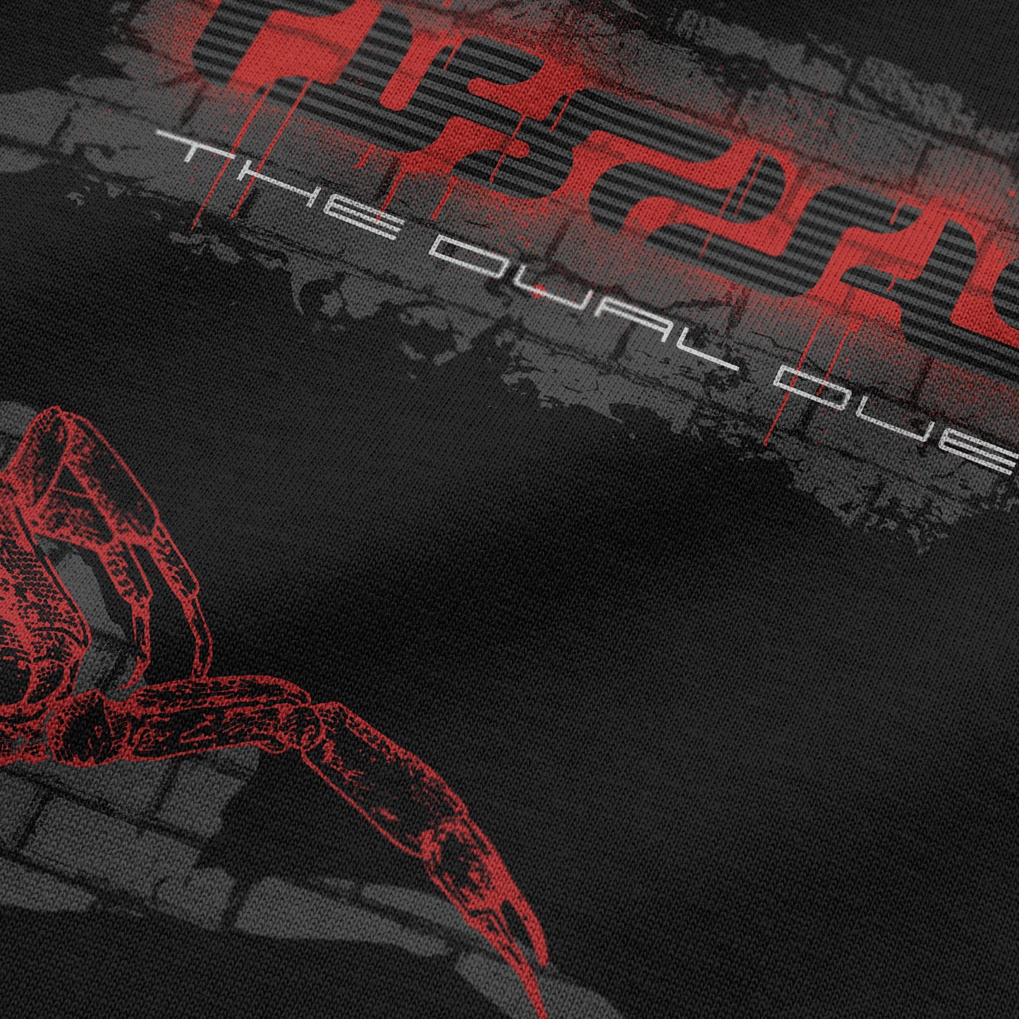 Camiseta negra con graffiti y escorpión